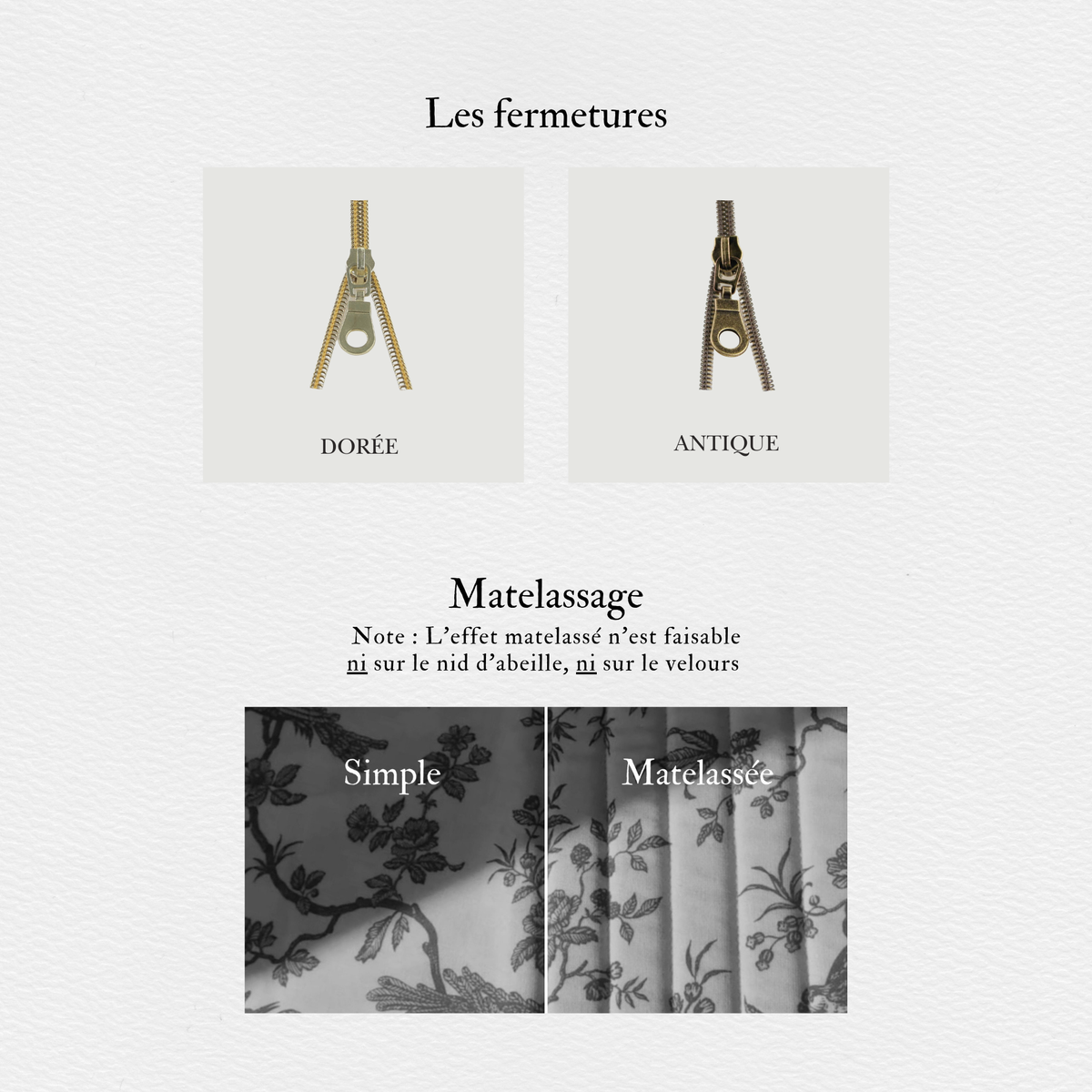la HOUSSE personnalisable