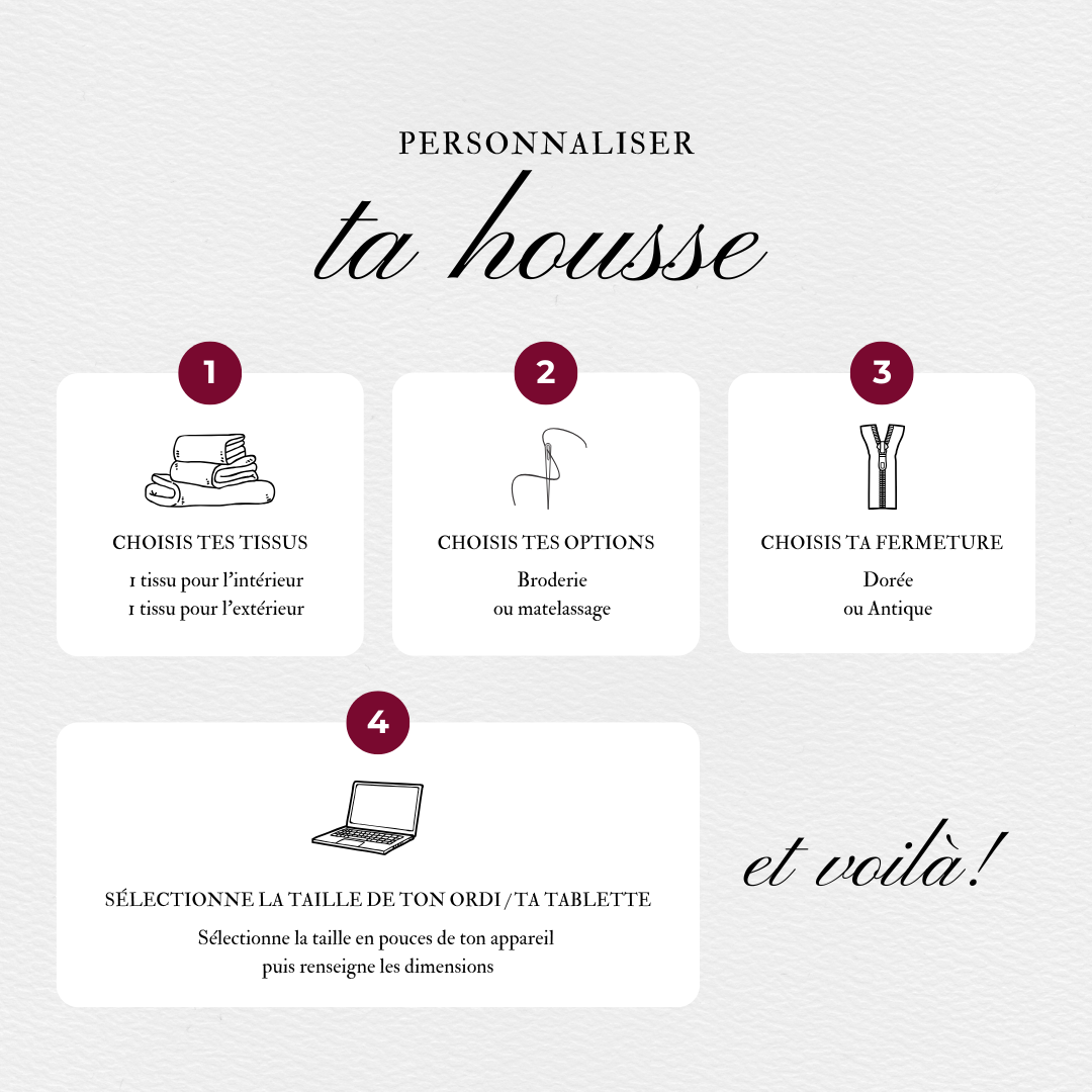 la HOUSSE personnalisable