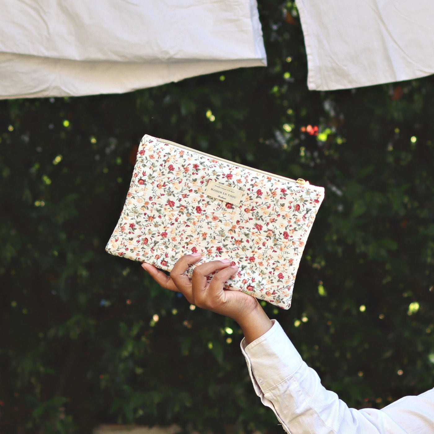 la TROUSSE PLATE - Garden Beige – Maison en Tissu